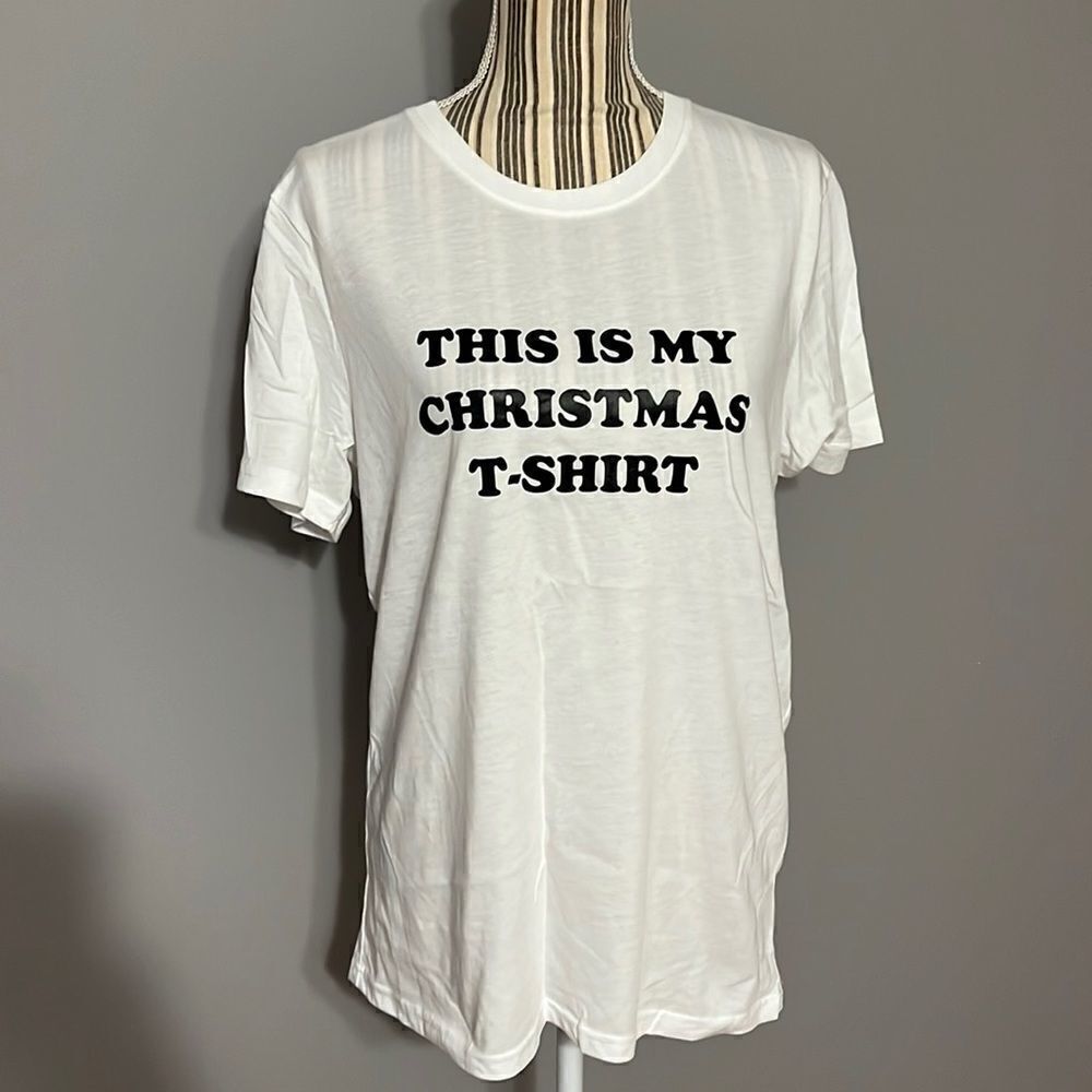 SONOMA Unisex White Christmas Tshirt